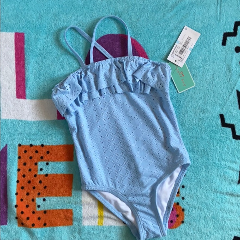Girls Copper Key one piece swimsuit